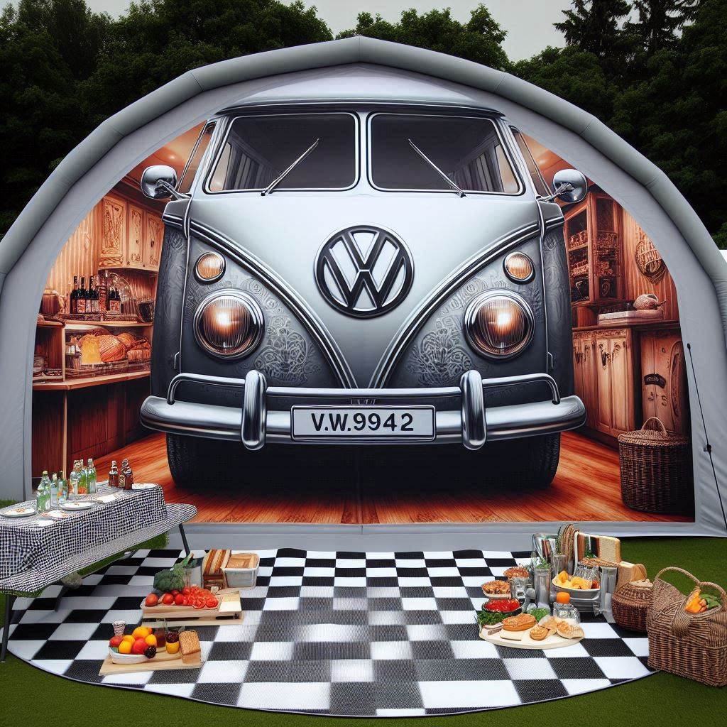 Volkswagen Bus Shaped Tent 7