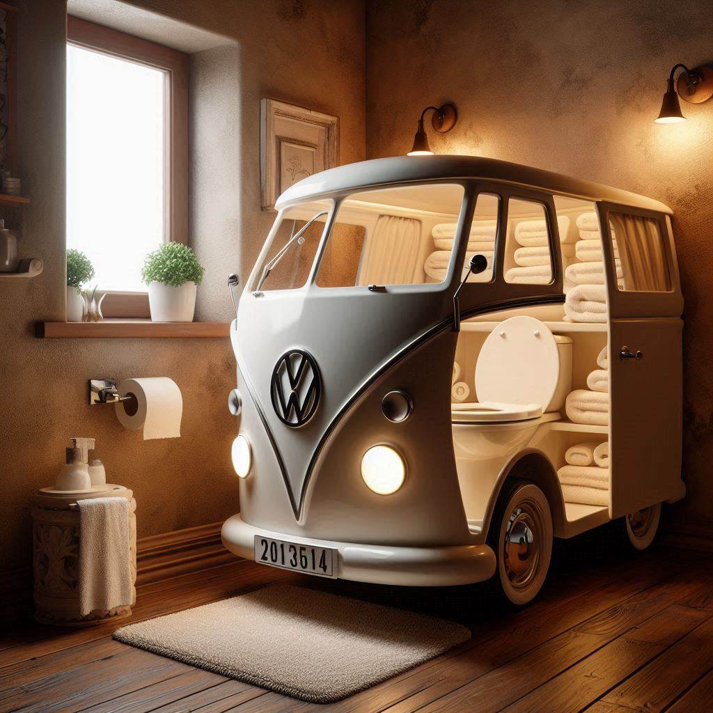 Volkswagen Shaped Toilet 1