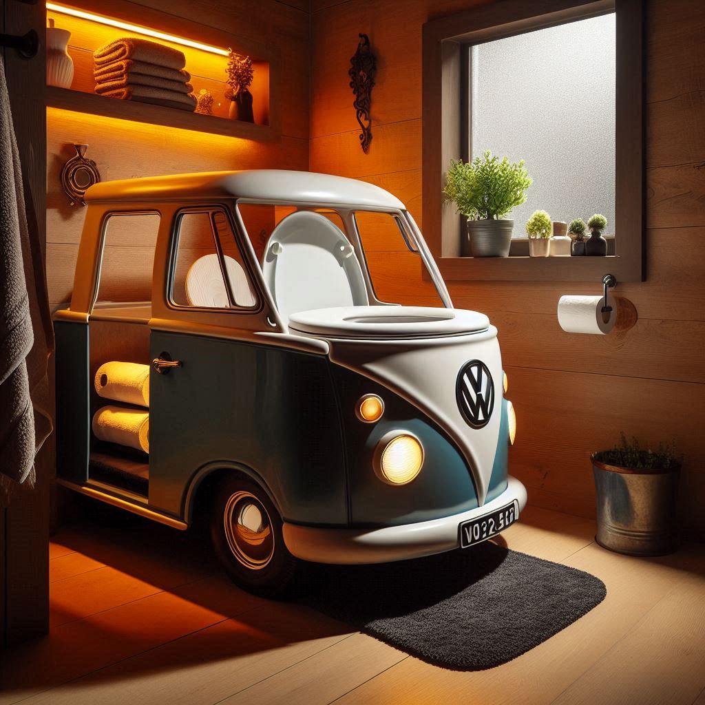 Volkswagen Shaped Toilet 10