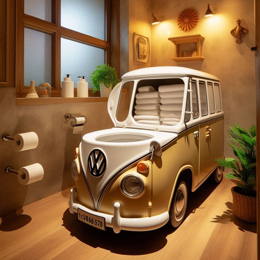 Volkswagen Shaped Toilet 2