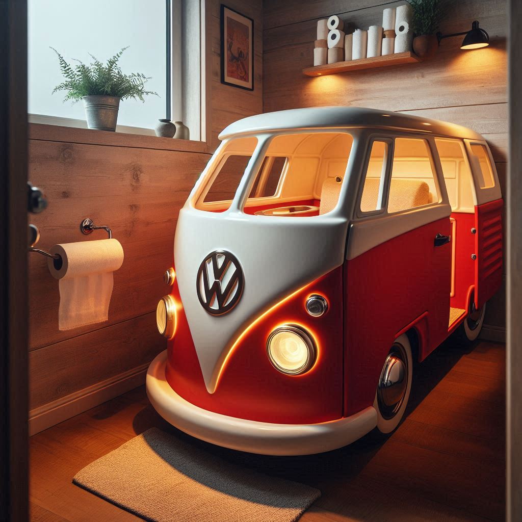 Volkswagen Shaped Toilet 3