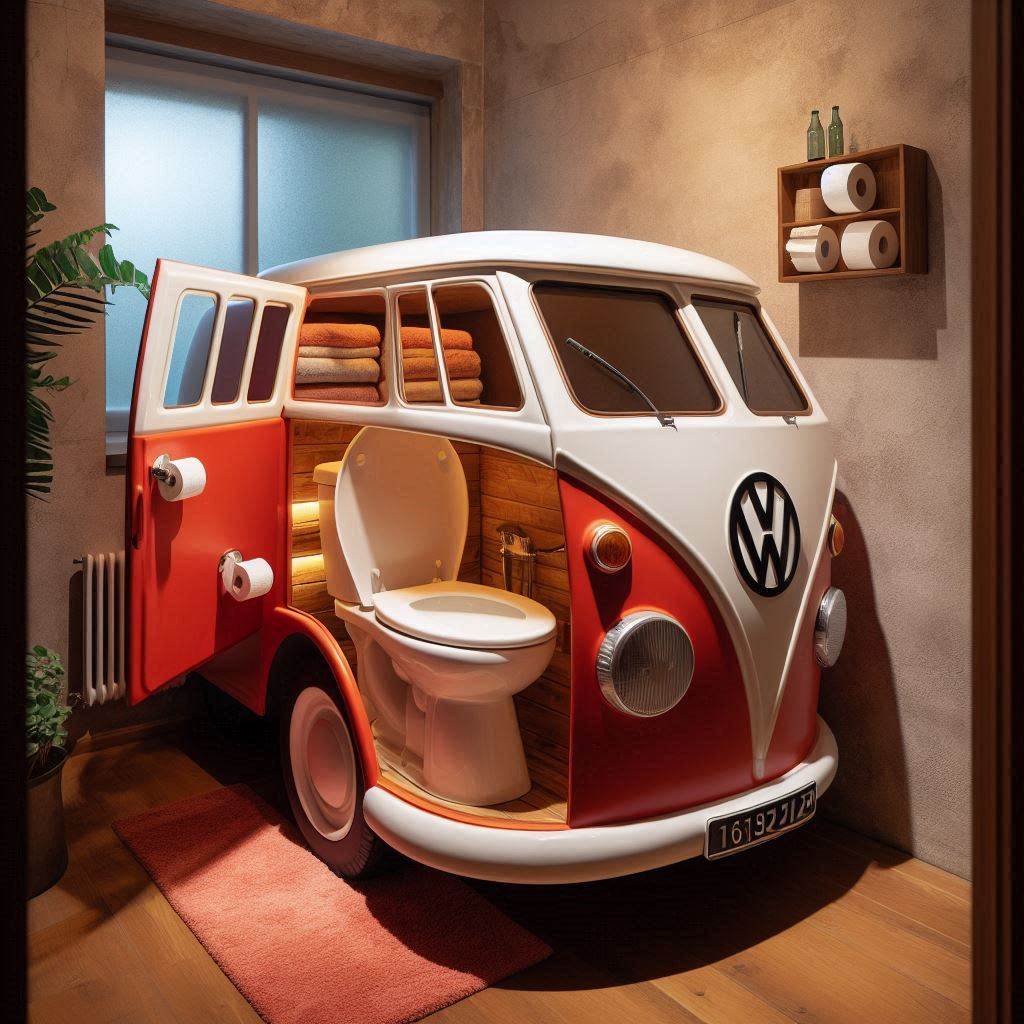 Volkswagen Shaped Toilet 4