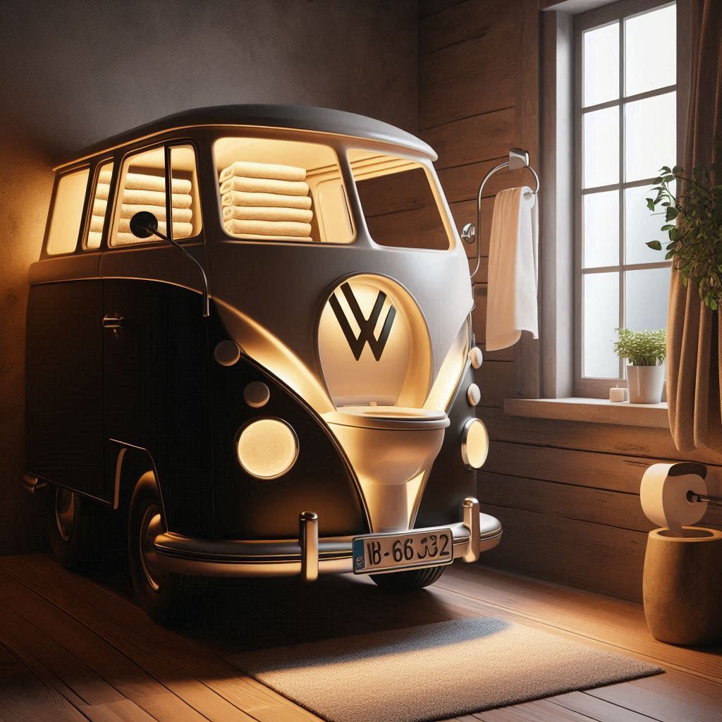 Volkswagen Shaped Toilet 9