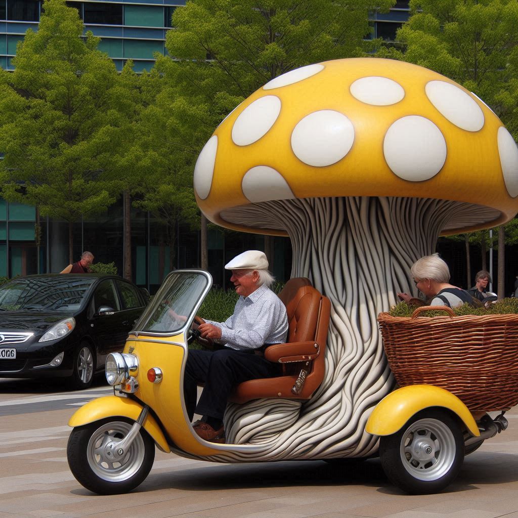 Mushroom Shaped Scooters 8