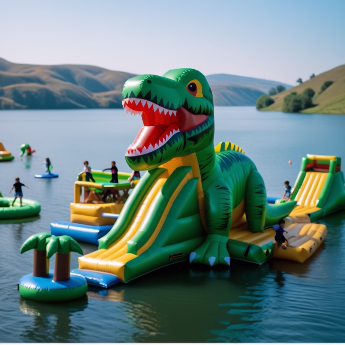 Inflatable Floating Water Park Ideas to Transform Your Lake or Pool 2 Inflatable Floating Water Park3 1
