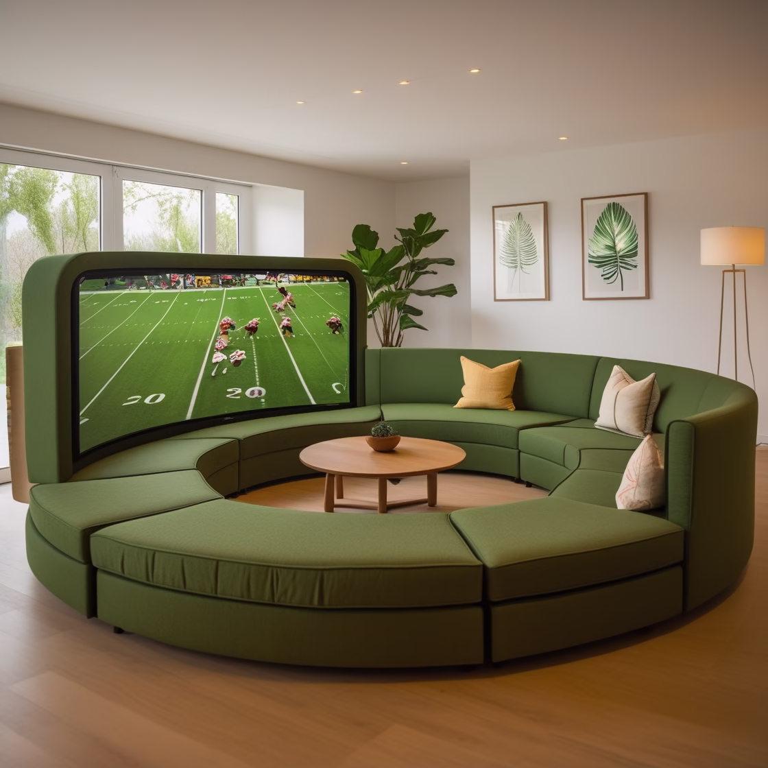 Couch with TV: Creative Living Room Inspiration 5 Couch with TV Creative Living Room Inspiration 2