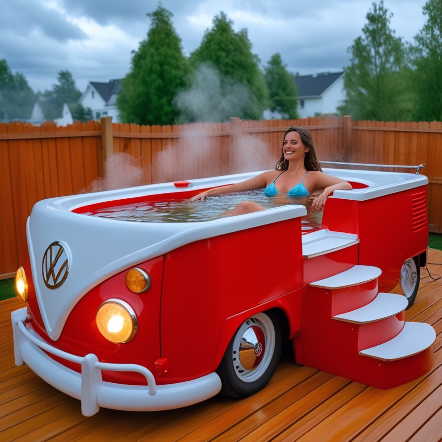 Stunning Volkswagen Bus Hot Tubs2