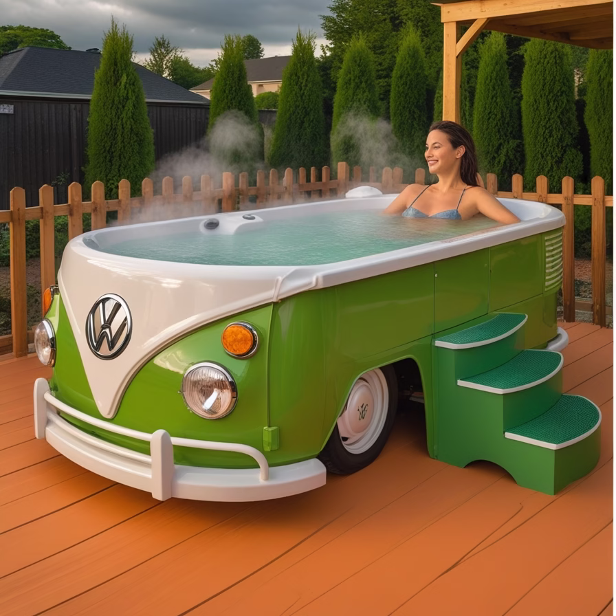 Stunning Volkswagen Bus Hot Tubs3