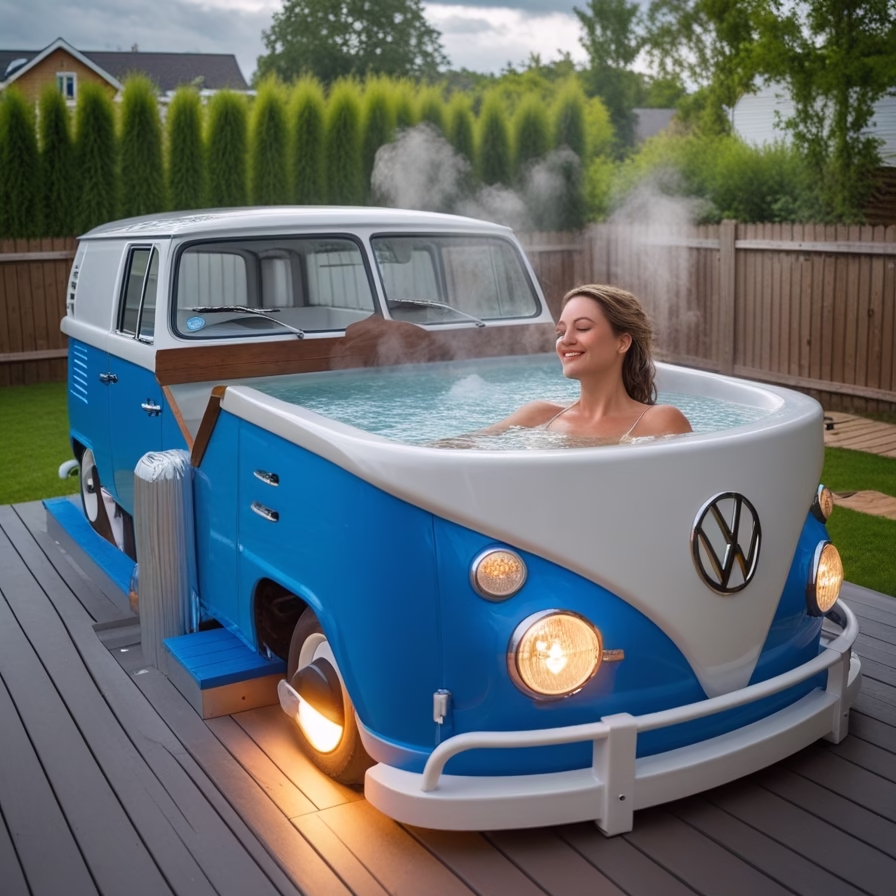 Stunning Volkswagen Bus Hot Tubs4