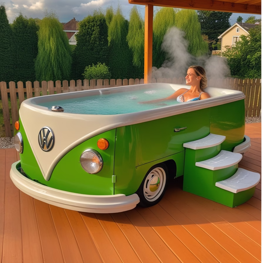 Stunning Volkswagen Bus Hot Tubs7