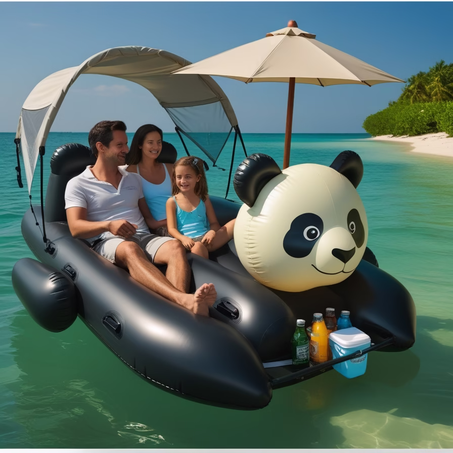 Animal Shaped Pontoon Boat1