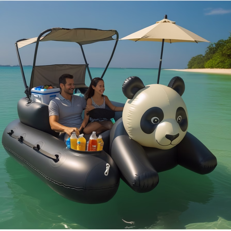 Animal Shaped Pontoon Boat2