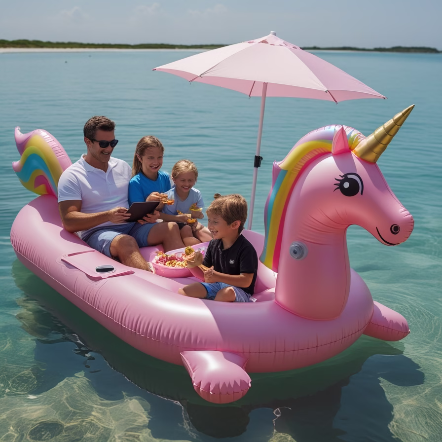 Animal Shaped Pontoon Boat6