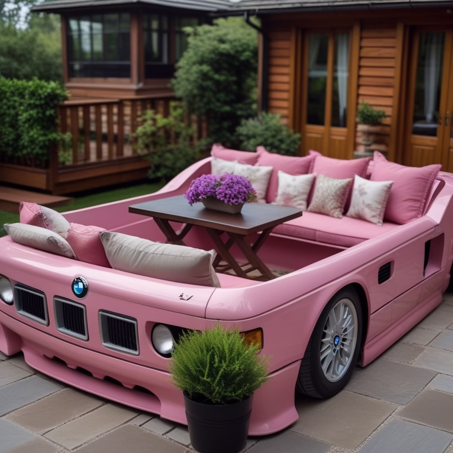 Car shaped outdoor sofa1