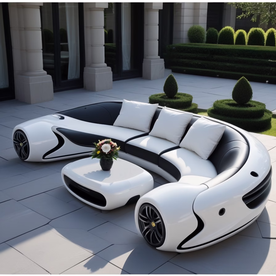 Car shaped outdoor sofa6