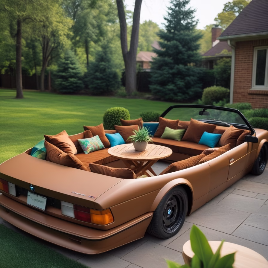 Car shaped outdoor sofa8