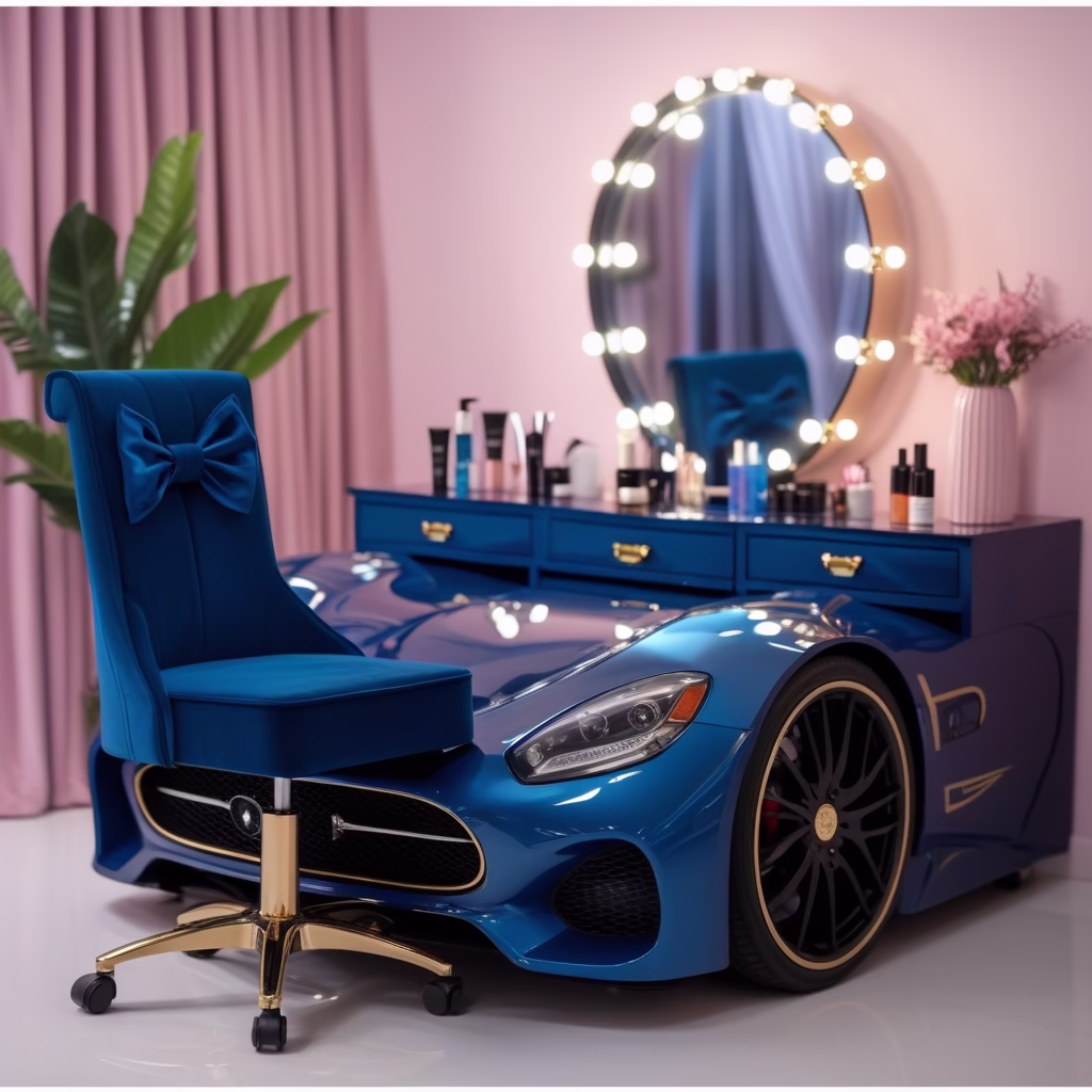 Car-Shaped Vanity Table Designs: A Creative Twist on Classic Furniture 5 Car shaped vanity table2