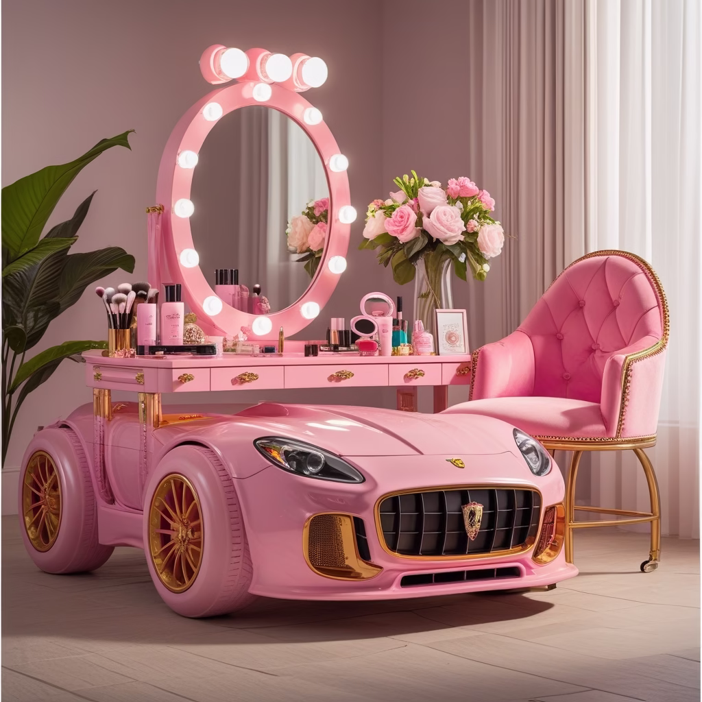 Car-Shaped Vanity Table Designs: A Creative Twist on Classic Furniture 3 Car shaped vanity table5