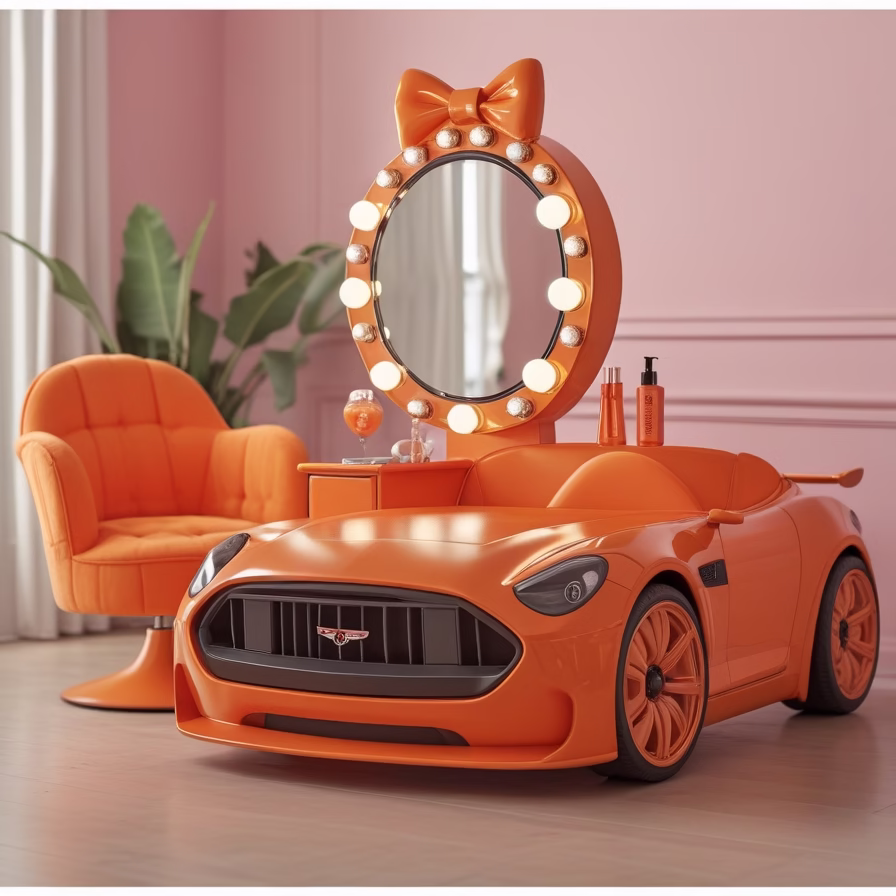 Car-Shaped Vanity Table Designs: A Creative Twist on Classic Furniture 4 Car shaped vanity table7