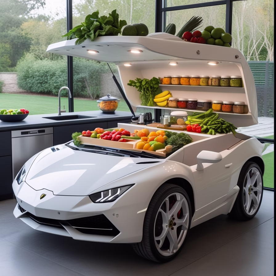 Car themed kitchen furniture4 1