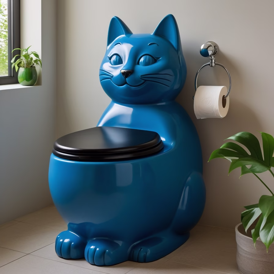 Cat shaped toilet1