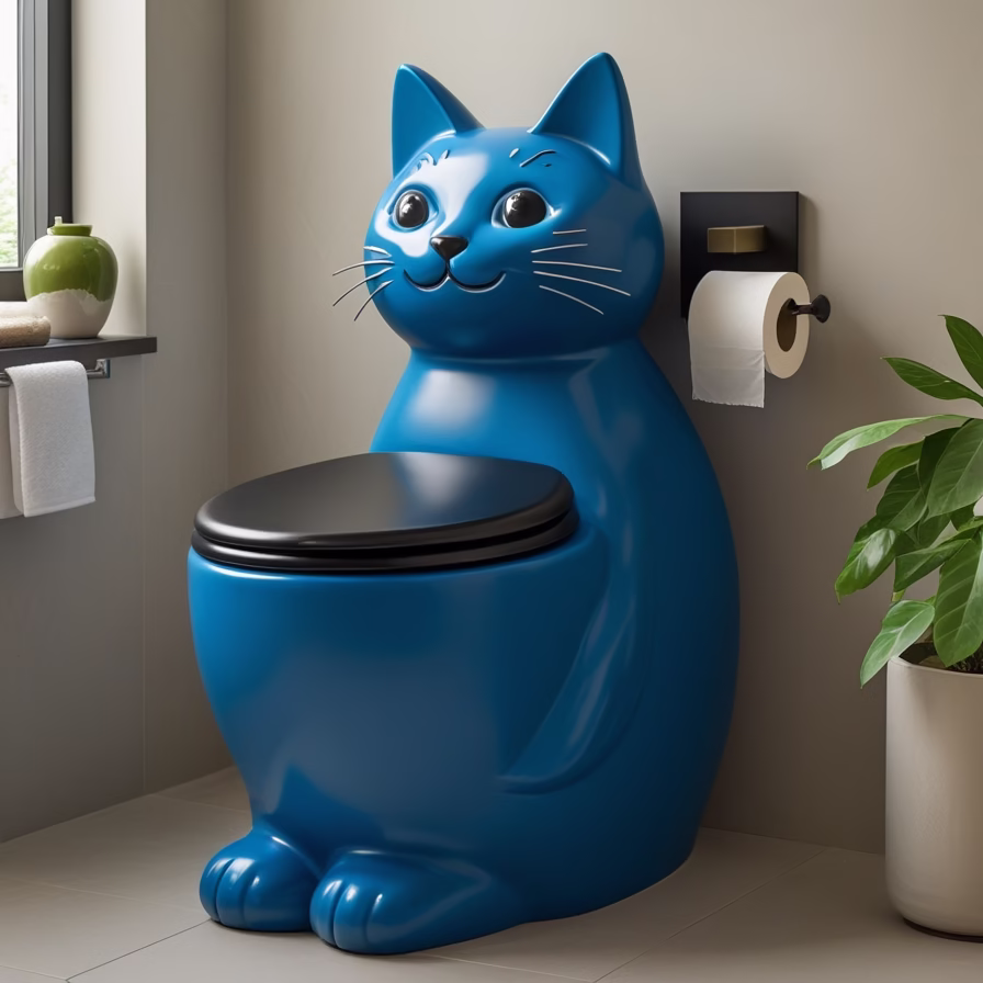 Cat shaped toilet2