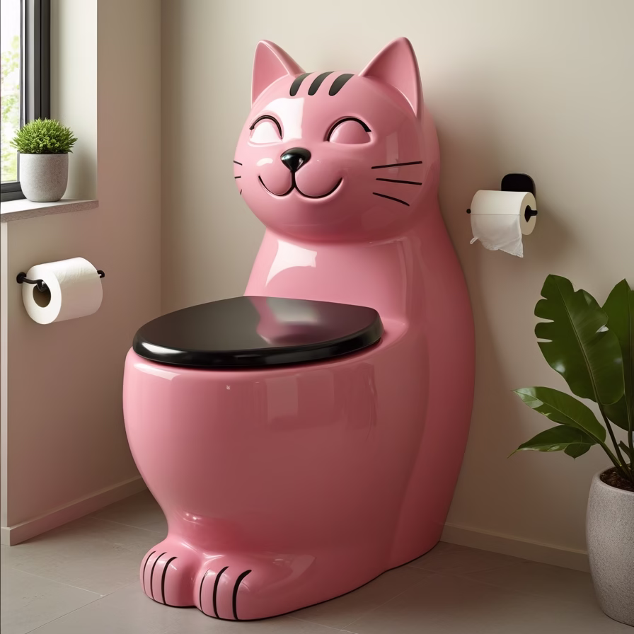Cat shaped toilet5