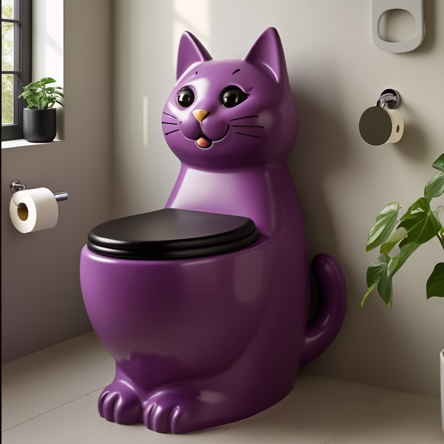 Cat shaped toilet7