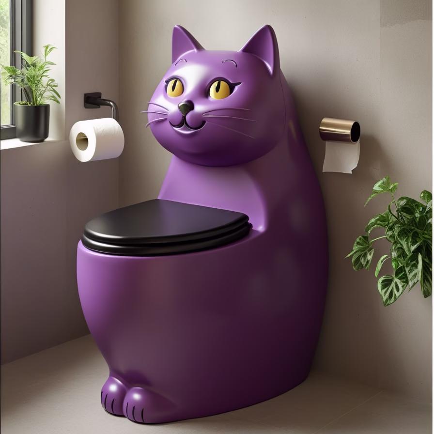 Cat shaped toilet8