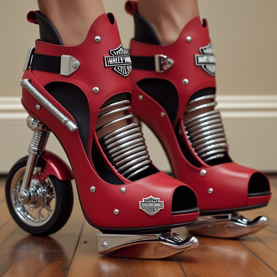 Harley Motorcycle High Heels7