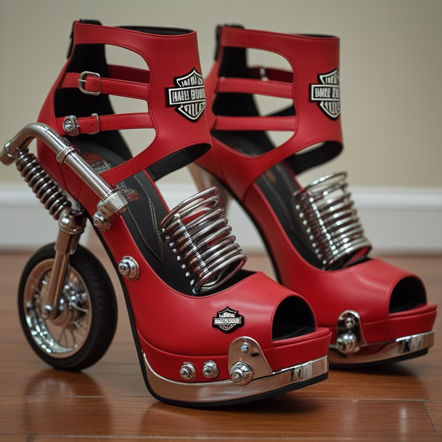 Harley Motorcycle High Heels8