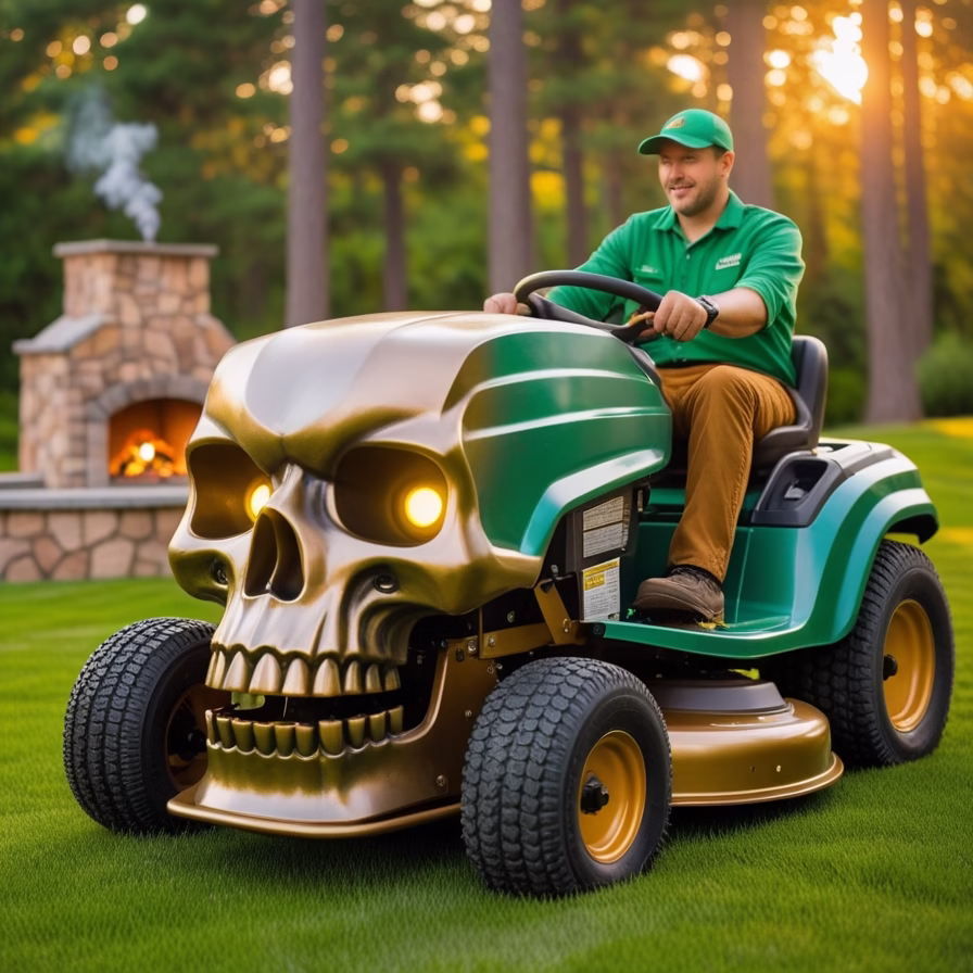 Skull Lawn Mower Designs: Mix Style, Power, and Personality in Your Yard 3 Skull Lawn Mower5
