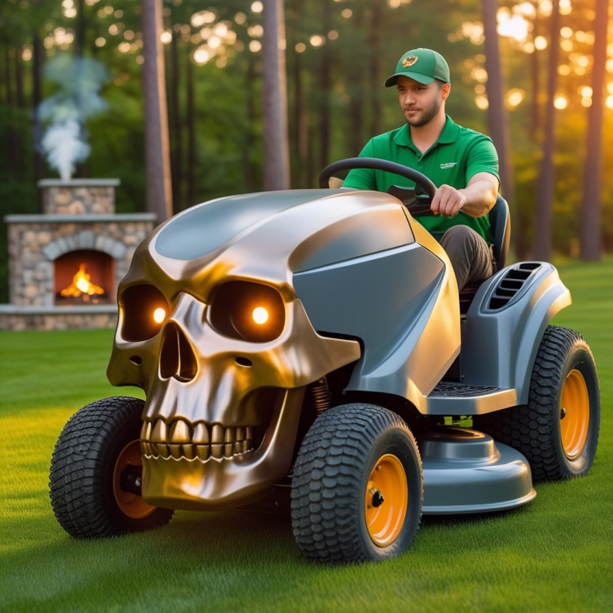 Skull Lawn Mower Designs: Mix Style, Power, and Personality in Your Yard 7 Skull Lawn Mower6
