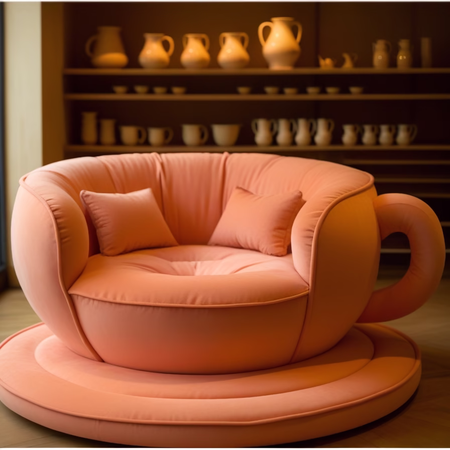 Teacup-Shaped Sofa Designs: Where Comfort Meets Creative Style 4 Teacup shaped sofa7