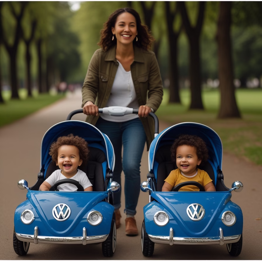 Volkswagen Beetle Twin Baby Stroller2