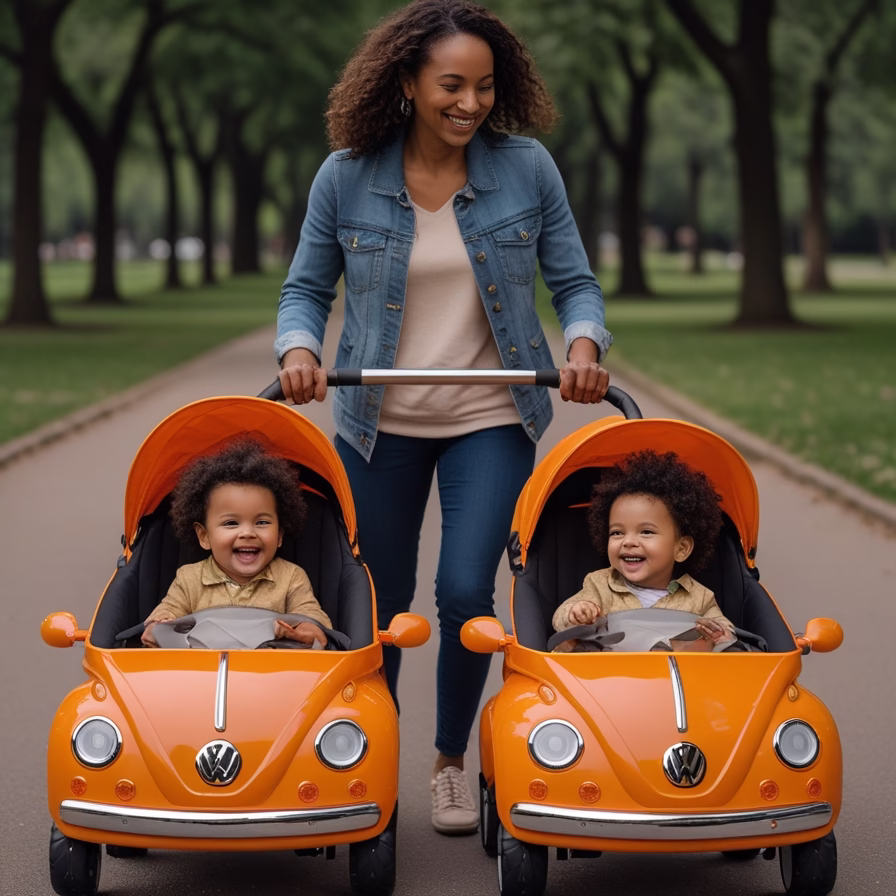 Volkswagen Beetle Twin Baby Stroller3
