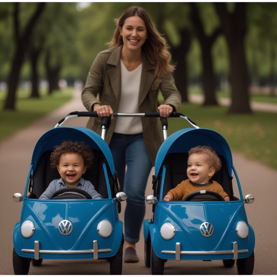 Volkswagen Beetle Twin Baby Stroller5 1