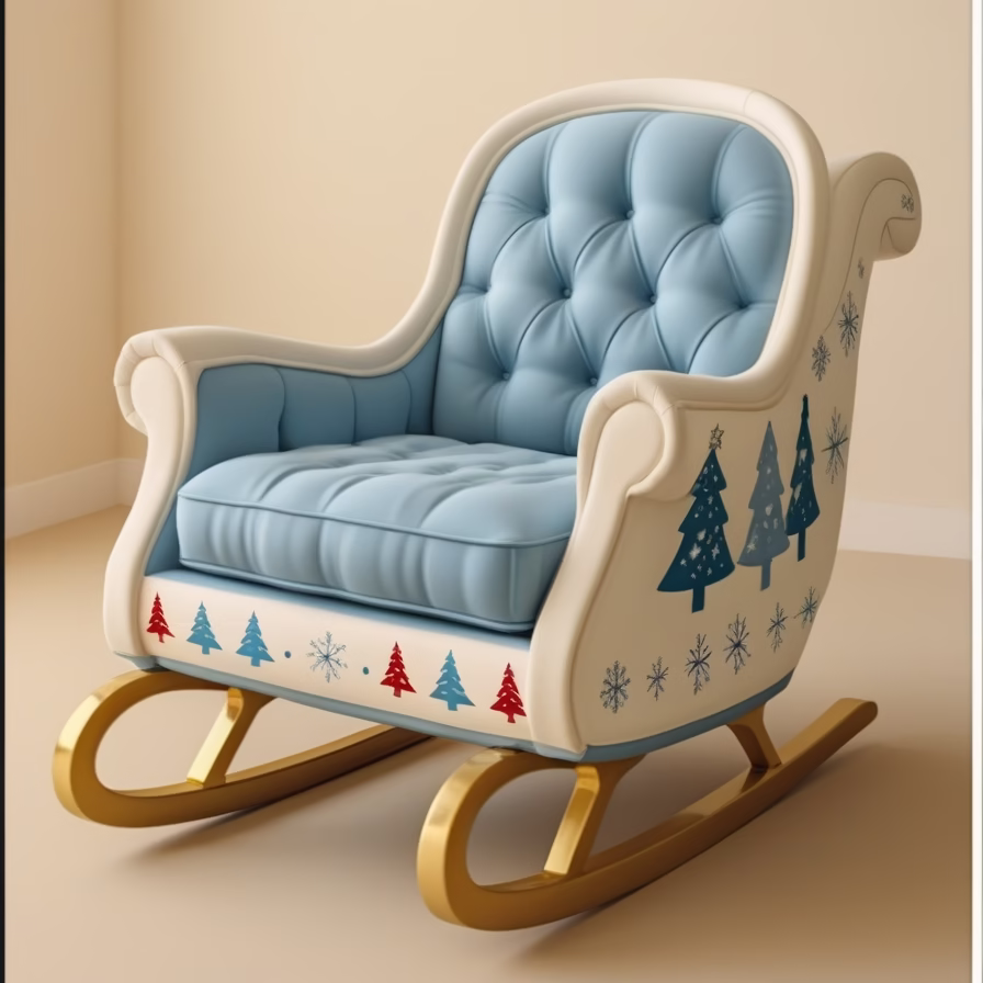 Christmas rocking chair2