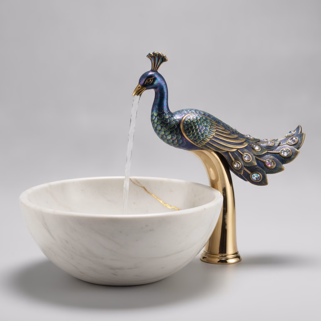 The Peacock Faucet: Peak Luxury Hardware or Regal Architectural Madness?