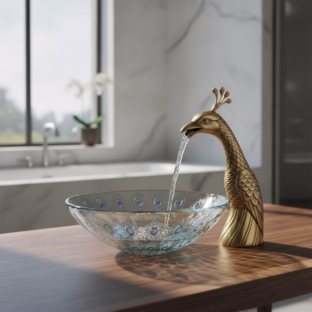 The Peacock Faucet: Peak Luxury Hardware or Regal Architectural Madness?