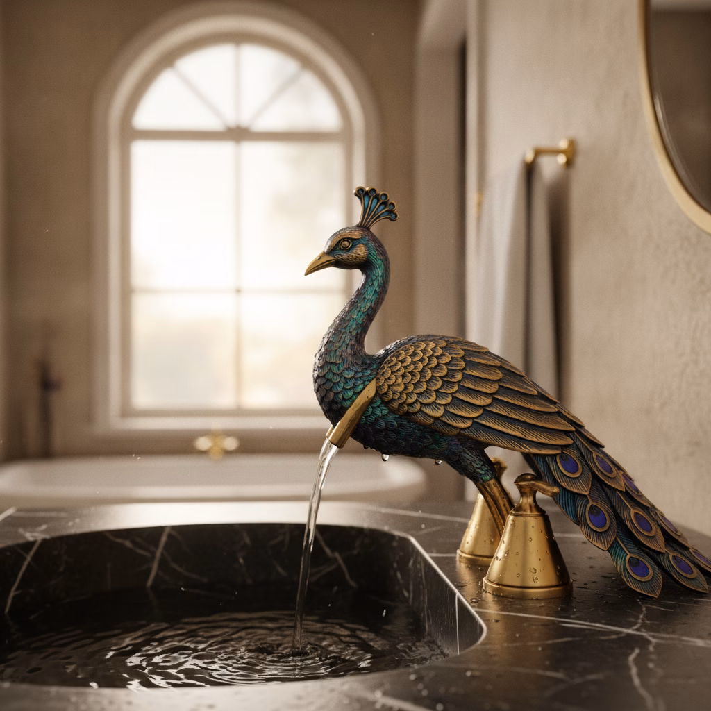 The Peacock Faucet: Peak Luxury Hardware or Regal Architectural Madness?