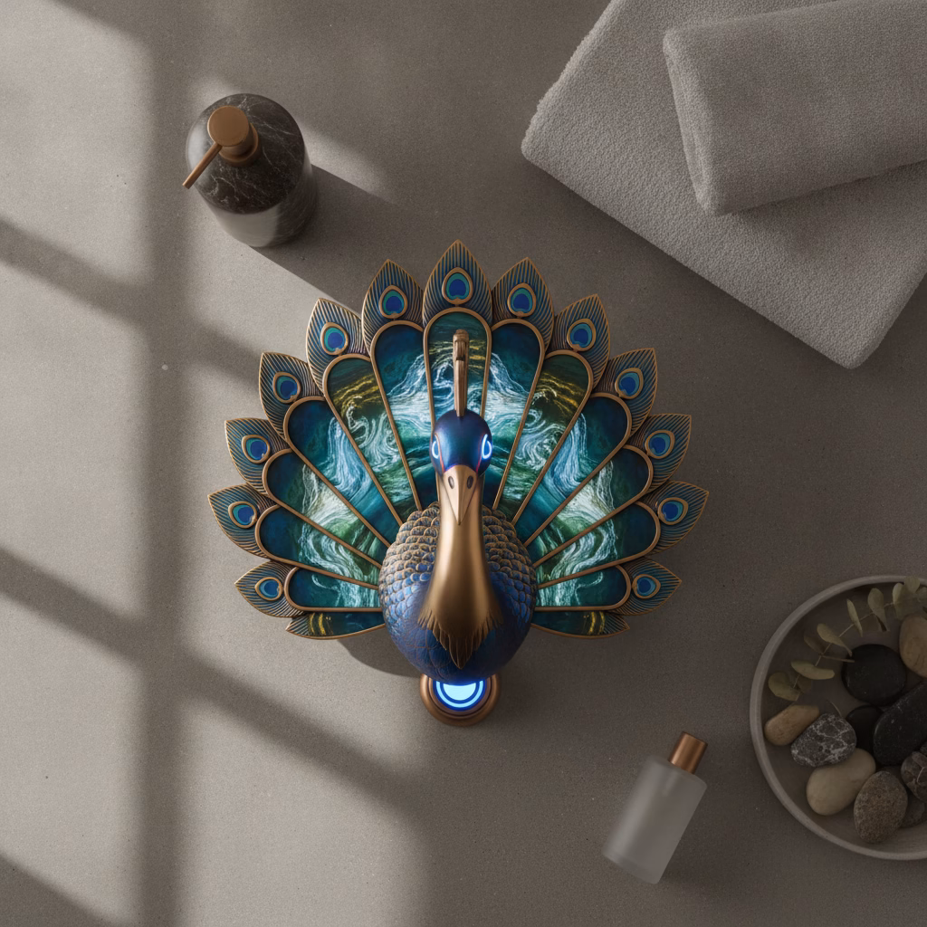 The Peacock Faucet: Peak Luxury Hardware or Regal Architectural Madness?