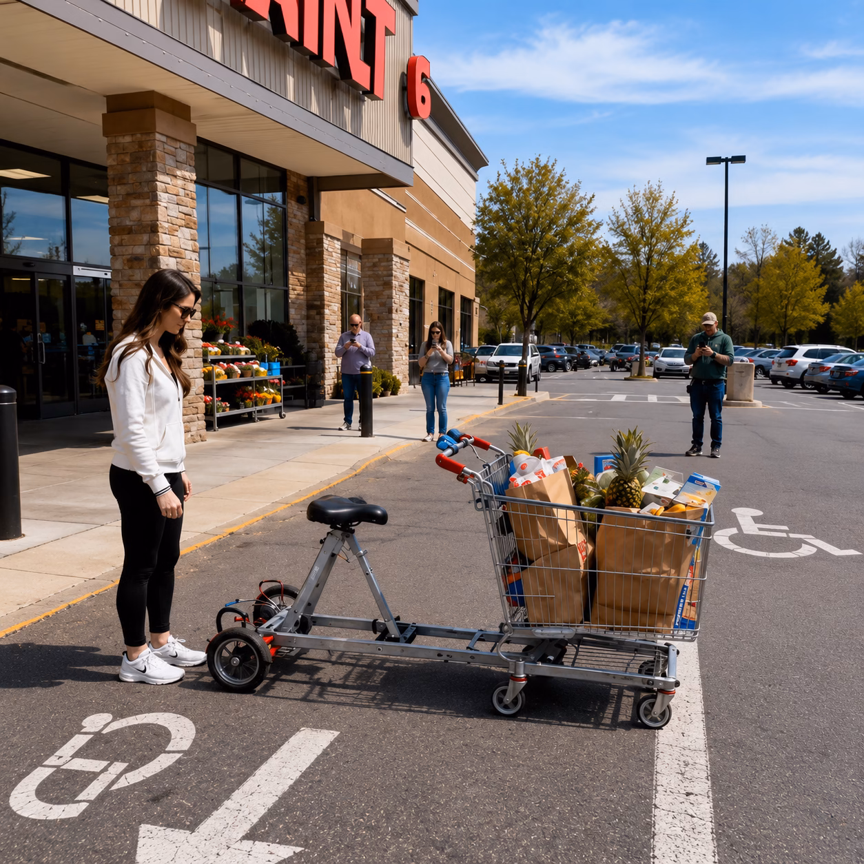 Motorized Rideable Shopping Car: The Most Convenient Way to Shop at the Supermarket 3 Motorized Rideable Shopping Car 3