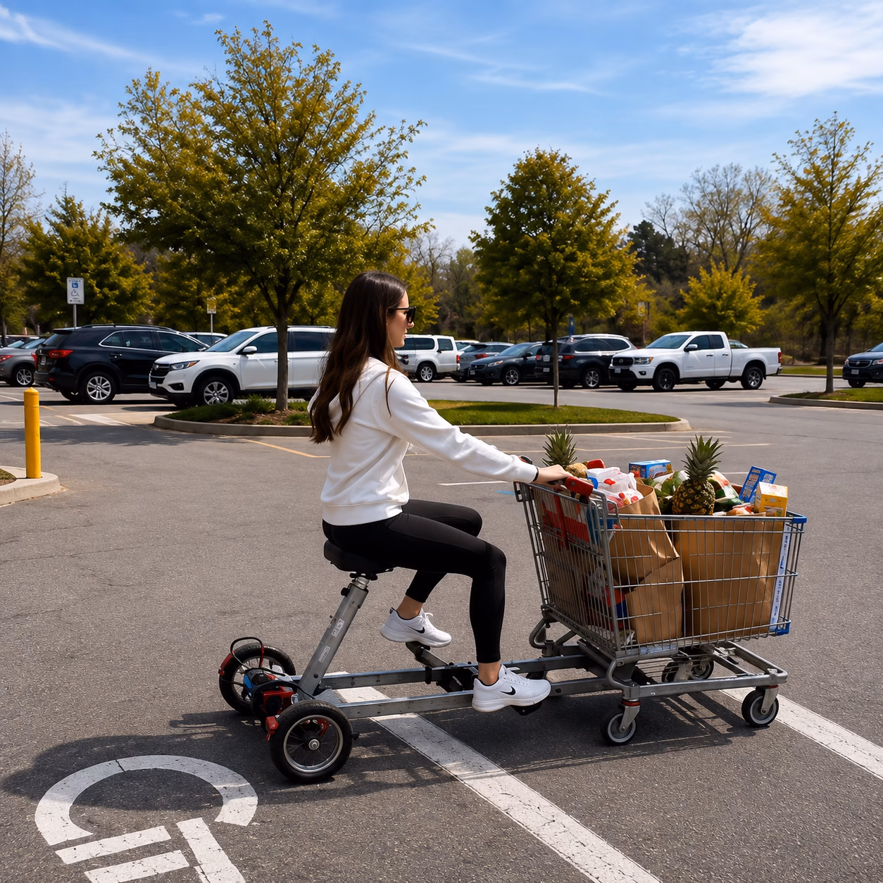 Motorized Rideable Shopping Car: The Most Convenient Way to Shop at the Supermarket 5 Motorized Rideable Shopping Car 5